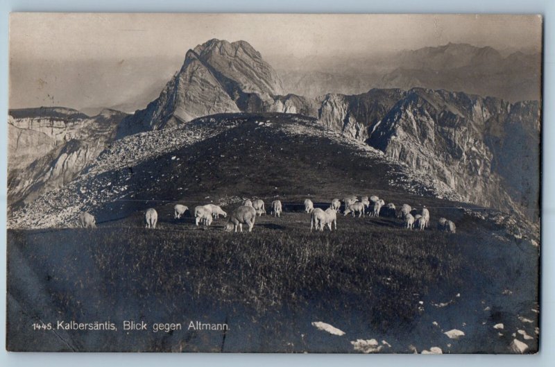 Schwende-Rüte Switzerland Postcard Chalbersäntis Altmann 1920 RPPC Photo
