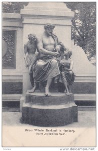 Kaiser Wilhelm Denkmal In Hamburg, Gruppe Einheitliches Geld, HAMBURG, Germ...