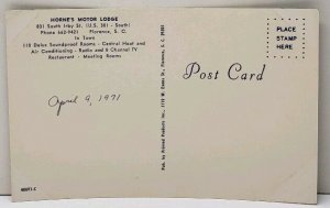 Florence S.C. HORNE'S MOTOR LODGE Postcard F6