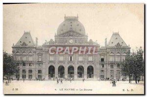 Old Postcard Le Havre Stock Exchange