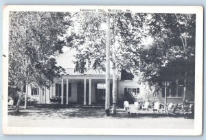Madison Maine ME Postcard Lakewood Inn Building Exterior View Trees 1940 Vintage