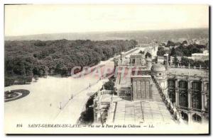 Postcard Old Saint Germain En Laye View of Chateau Jack Park