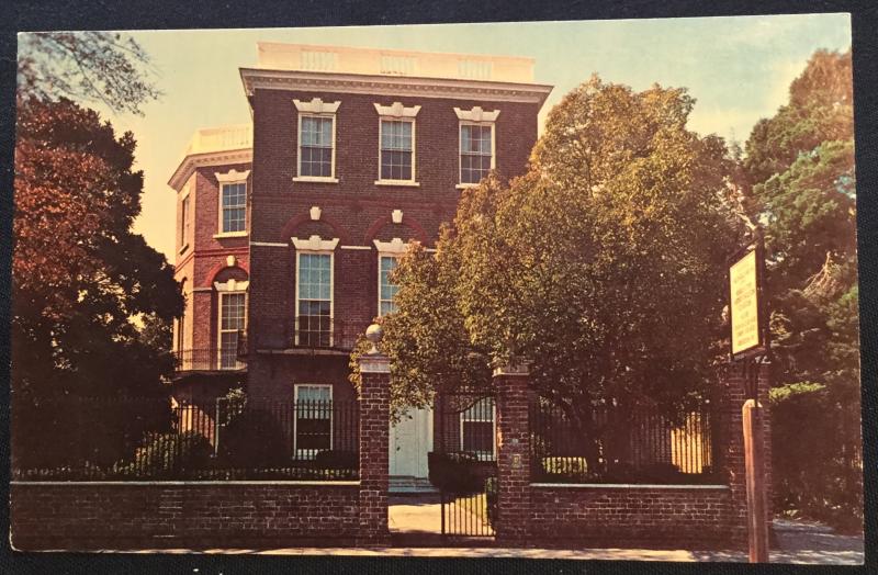 Postcard Unused Nathaniel Russell House Charleston SC LB