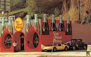 The Real Thing COCA-COLA Studio City, CA Roadside Cars c1970s Vintage Postcard