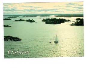 Peaceful Sailing, Georgian Bay, Ontario, Large 5 X 7 inch Postcard