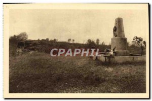 Old Postcard Fort Douaumont monument of 74th Battalion Army