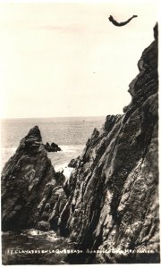 Acapulco Mexico, Tourist Attraction Clavados La Quebrada Cliff Diving Postcard