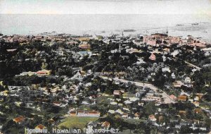 Panorama Honolulu Hawaii 1910c postcard