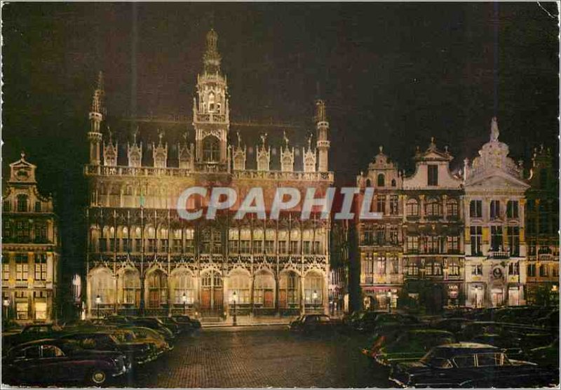 Postcard Modern Brussels Grand Place house of the king