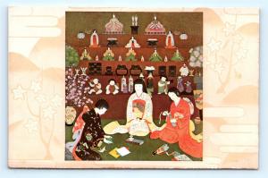 Postcard Japan Doll Festival Hinamatsuri Compliments of NYK Ship Lines K10
