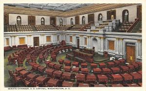 Washington, D.C.  U.S. CAPITOL SENATE CHAMBER~Interior View  c1920's Postcard