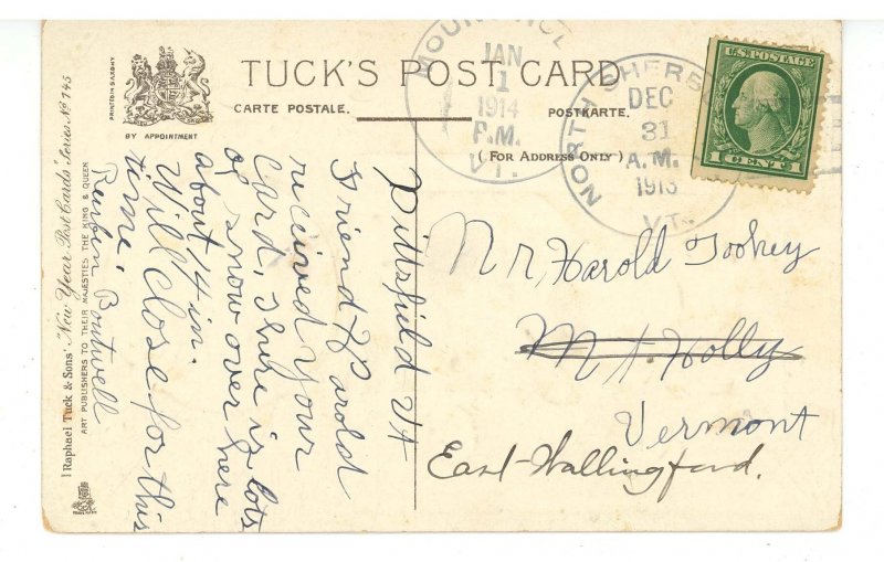 Greeting - New Year       (Tuck Series 745)