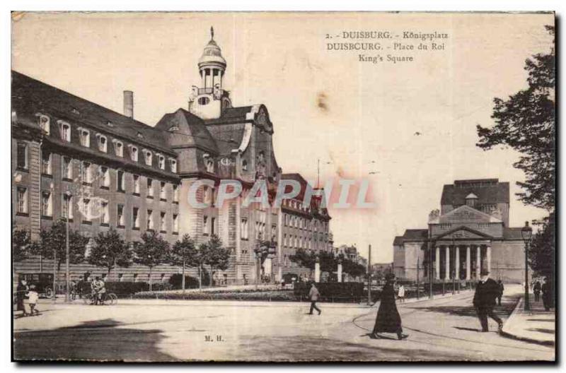 Duisburg Old Postcard King Square