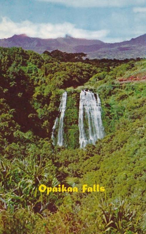 Hawaii Kauai Wailua The Opaikaa Falls