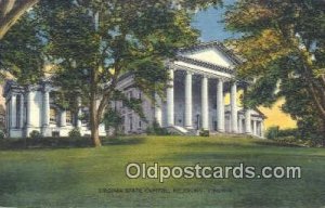 Richmond, Virginia, VA State Capital USA 1953 postal used 1953