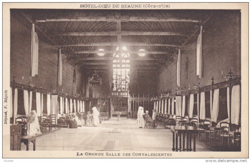 BEAUNE, Cote D'Or, France, 1900-1910's; Hotel Dieu De Beaune, La Grande Salle...