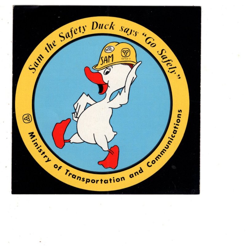 Sam the Safety Duck, 1970's Ontario Ministry of Transportation Safety Seal