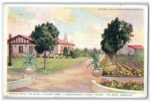 The Model Intensive Farm Living Exhibit Bungalow Panama California Expo Postcard