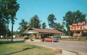 Vintage Postcard Pine Bluff Motel Furnished Rooms Pine Bluff Arkansas AR