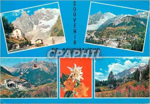 Postcard Modern Courmayeur (1224 m) Plan Checrouit