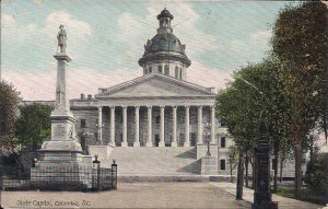 Columbia SC, Confederate Monument and State Capitol, 1909, Civil War Interest