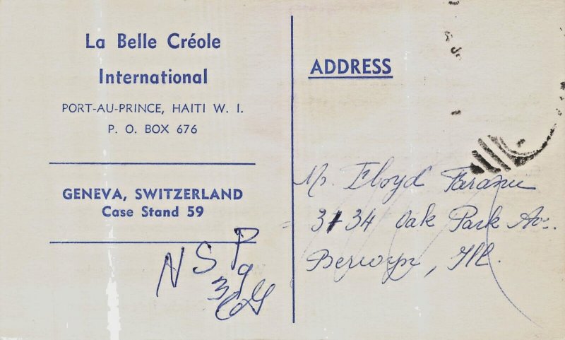 Port Au Prince Haiti~La Belle Creole International~Alcoholic Purchase POSTCARD