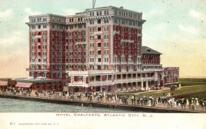 Vintage Postcard Hotel Chalfonte Rooms Atlantic City New Jersey Illustrated Post