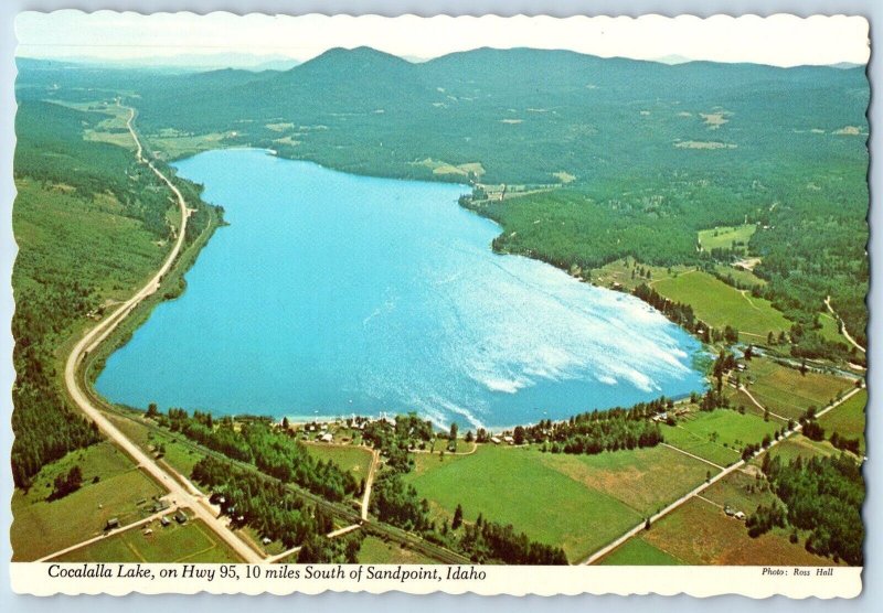 Sandpoint Idaho Postcard Cocalalla Lake Popular Trout Stocked Lake c1960 Vintage