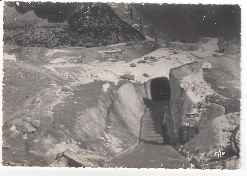 RPPC France Chamonix Mont Blanc Ice Cave La Grotte Glace