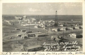 RPPC Postcard Seminole Oil Fields Carter Company Gasoline Plant Grisso OK