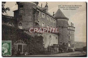 Old Postcard Chateau de Chastellux Staircase & # 39honneur