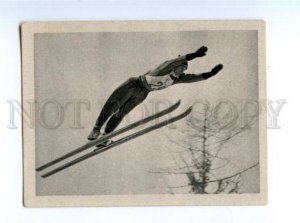 166963 VII Olympic MAX BOLKART ski jumper CIGARETTE card