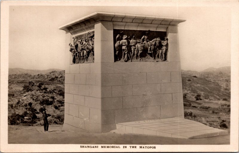 Shangani Memorial Matopos Zimbabwe RPPC Postcard unused 1920s