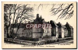 Postcard Old Carrouges Chateau Overview