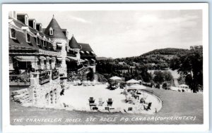 RPPC  STE. ADELE, QUEBEC Canada ~ CHANTICLER HOTEL  1949  Postcard