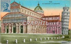 Old Postcard The Cathedral Pisa e il Campanile