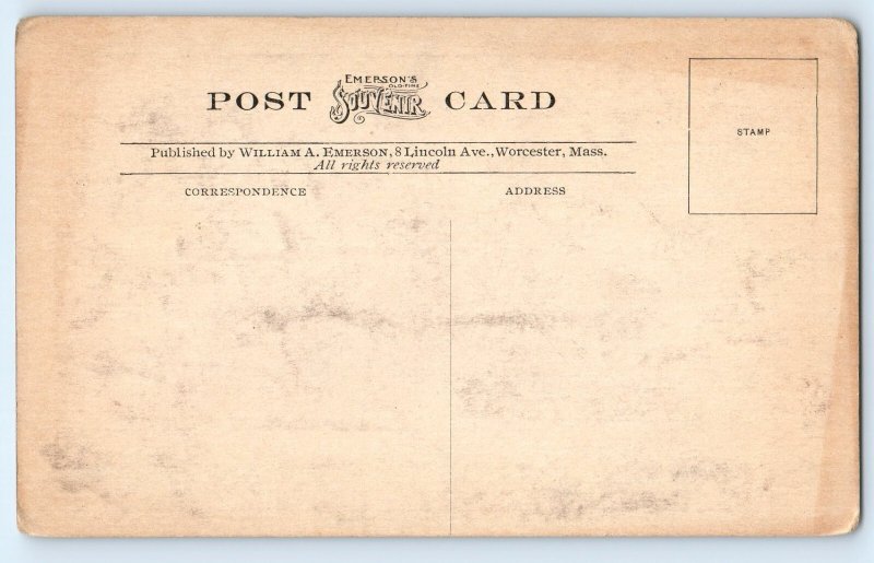 c1910's Express Rider Ginery Twichell Rode From Worcester To Hartford Postcard