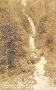 Columbia River Highway Oregon 1920s RPPC Real Photo Postcard Wahkeena Falls