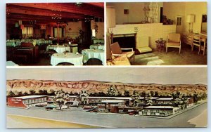 BILLINGS, MT Montana ~ RIMROCK LODGE c1960s Roadside Yellowstone County Postcard