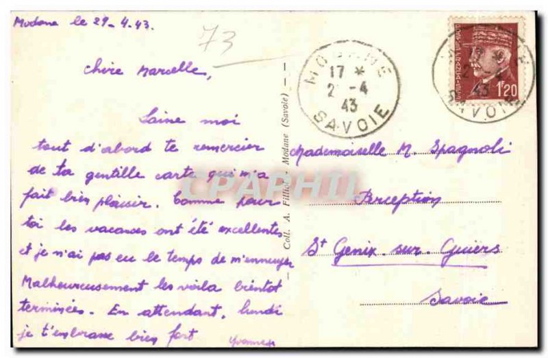 Old Postcard Picturesque Savoy Modane City Cite PLM and barracks