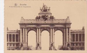 Belgium Brussels Bruxelles Monument Arcade Monumentale Du Cinquantenaire