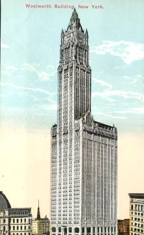 Woolworth Building NYC, New York City - (A lot of 5 and 10 cent sales) - DB