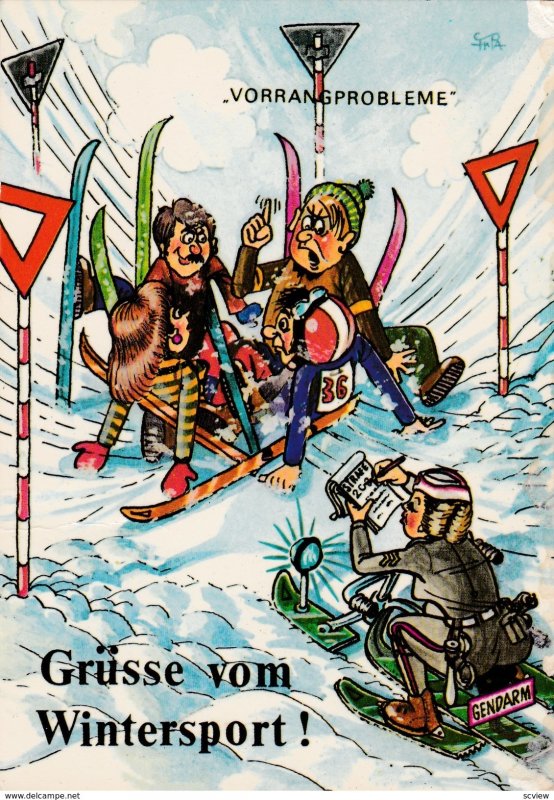 Comic: Grusse vom Wintersport! , 1981 ; Austria