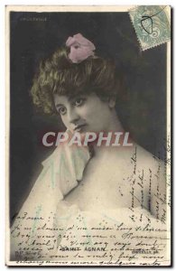 Postcard Old Woman Vaudeville Theater Saint Agnan