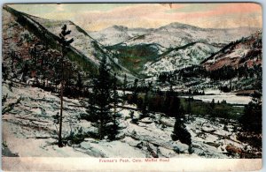 c1910s Freeman's Peak, Colo. Moffat Road Postcard Winter Freman County CO A73