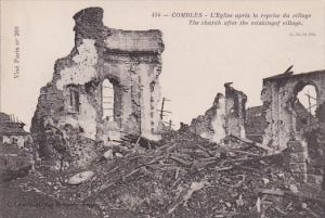 France Combles L'Eglise apres la reprise du village