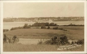 Thomaston ME From St. George Road 131 c1920s Real Photo Postcard