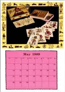 Calendar Card May 1989 Old Maid Card Games