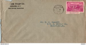 US Cover Constitution Buffalo 1937  for Mansfield Tioga Penn