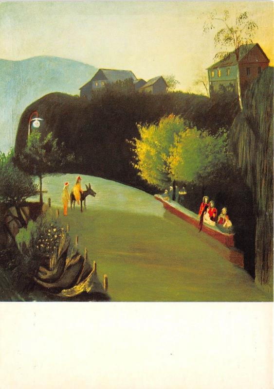 B46759 Painting  Csontvary Kosztka Tivadr Electric lighted trees  postcard